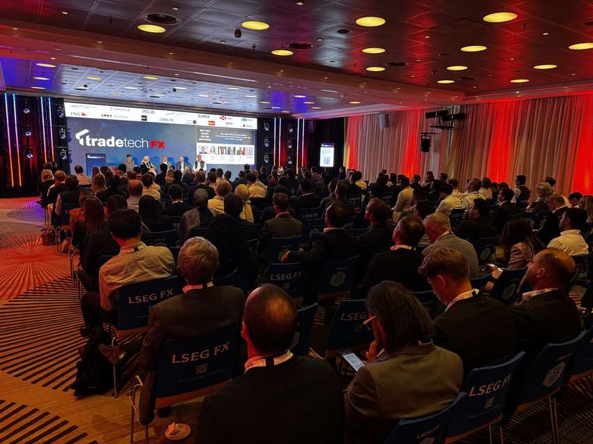 TradeTech FX Europe 2026 conference session in Amsterdam
