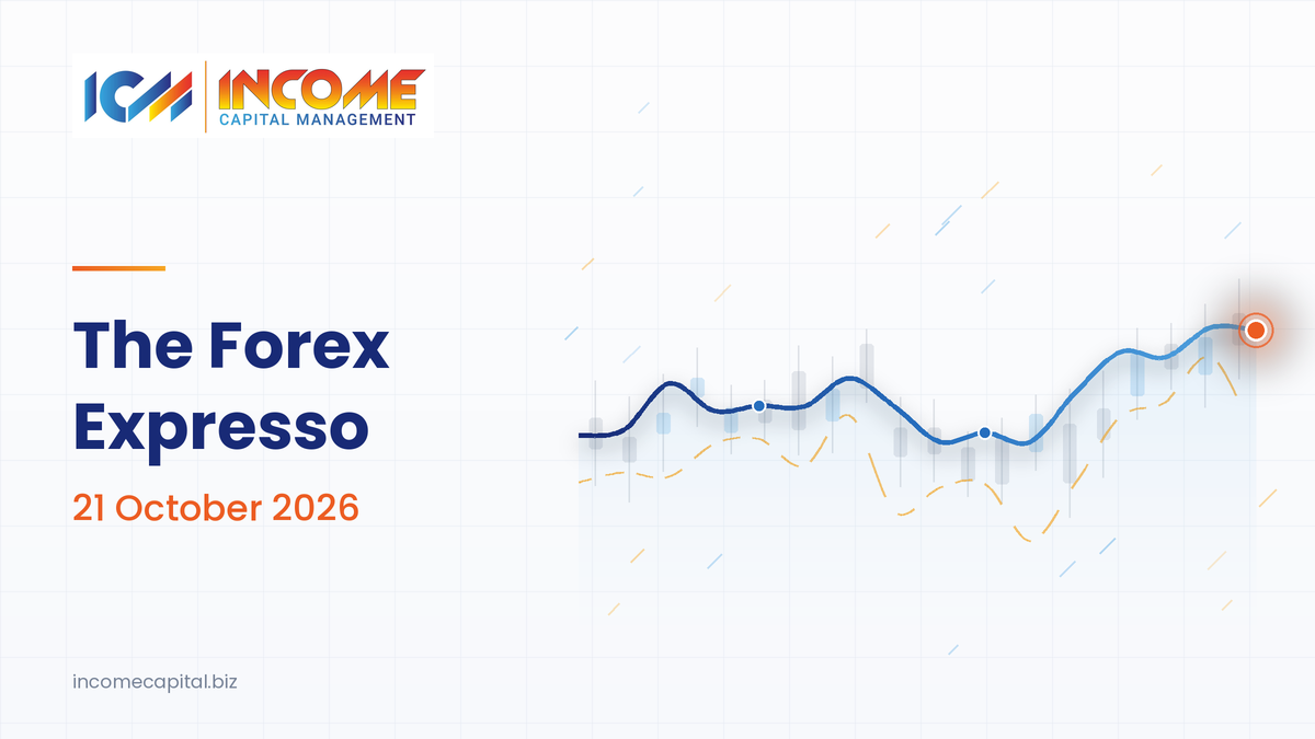 The Forex Expresso 21 October 2026: forex market today recap with EUR/USD analysis and forex economic calendar, Income Capital Management