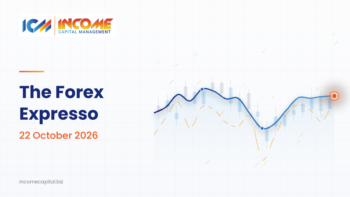 The Forex Expresso 22 October 2026: forex market today recap with EUR/USD analysis and forex economic calendar, Income Capital Management